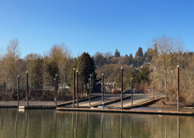 Willamette Park from the river.