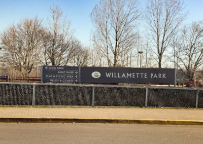 Willamette Park sign